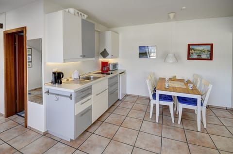 open kitchen with dining area