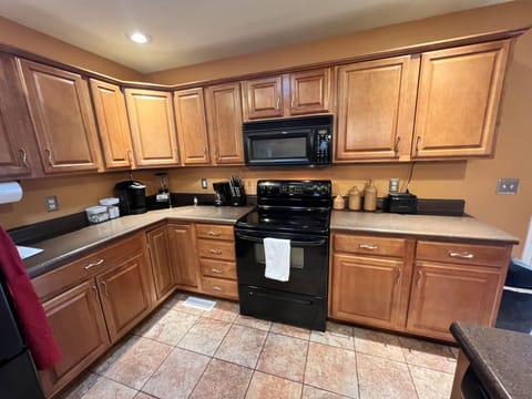 Plenty of cabinet and counter space 