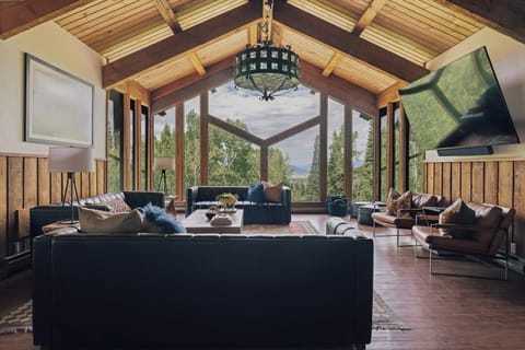 Sky Valley Chateau - Steamboat Springs, CO - Great Room overlooking Yampa Valley
