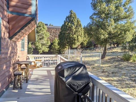 Back deck with grill