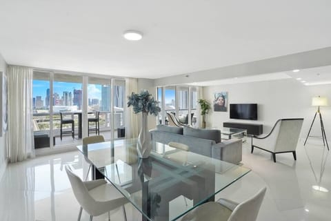 Dining area with balcony access