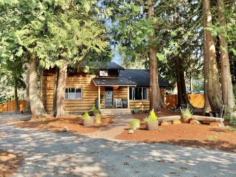 Log house built by hand 