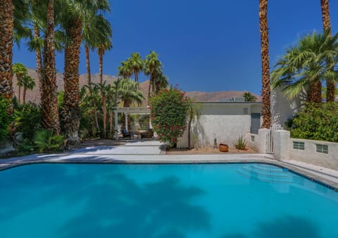 Fully Private Front Yard with Pool.
