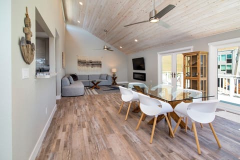 Enjoy fresh Morro Bay seafood dinner, homecooked and served around this spacious dining table