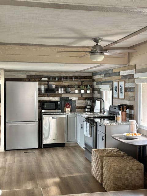 Fully stocked kitchen