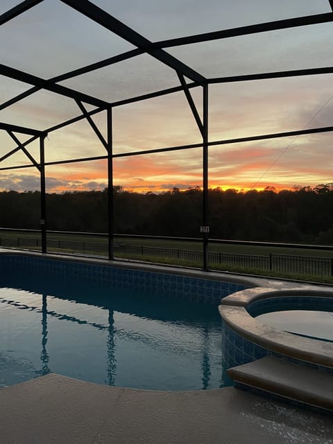 Stunning sunsets looking over conservation land 