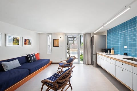 Living area along side the kitchen