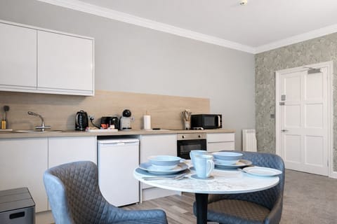 Kitchen and Seating area