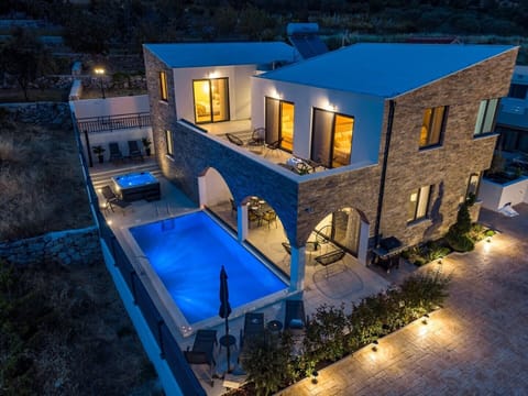 Enjoy evenings at the pool area with carefully selected lights around