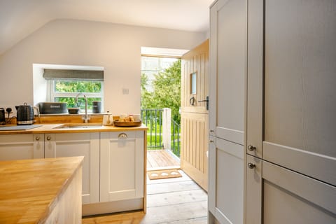 First floor: The kitchen and entrance