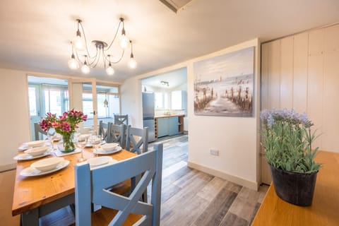 Ground floor: The dining area and kitchen