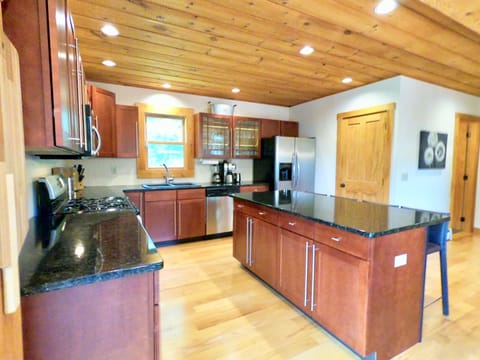 Chef's kitchen to make meals for the whole group