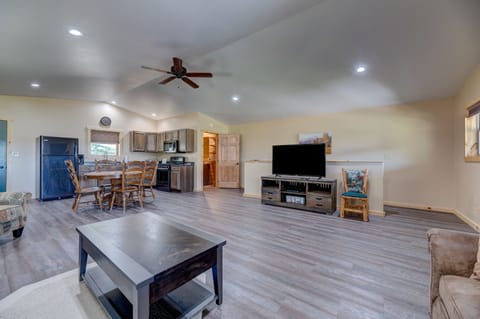 Open living room/kitchen area