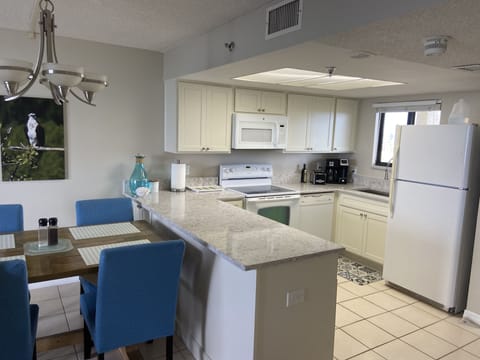 Light, bright kitchen.