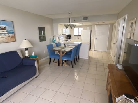 Looking toward dining/kitchen area from living room.