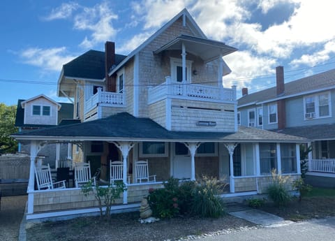 Large wrap around porch with water view