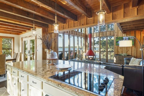 The open floor plan allows everyone to be together!