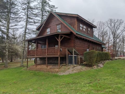Back of Tranquility with hot tub