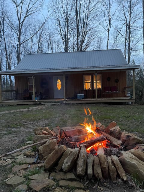 Fire pit out front @The Deerling