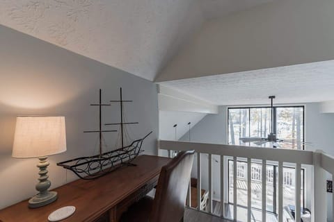 Lake View From Desk At Top Of The Stairs