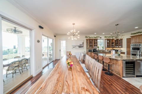 Large dining room area beside the kitchen