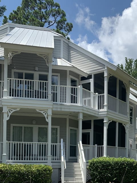 Located back in the private end of Port Royal Village.
