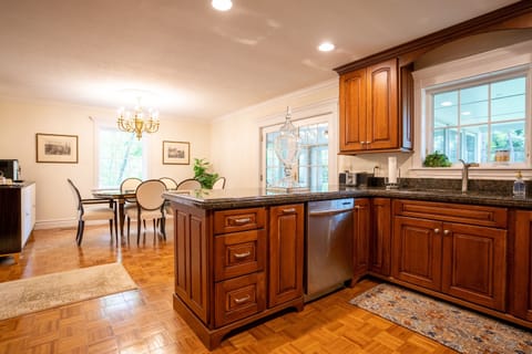 Kitchen Opens to Dining Room