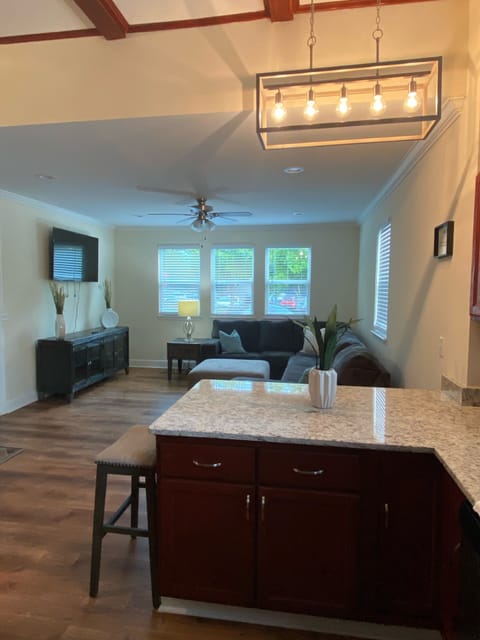 open concept family room and kitchen 