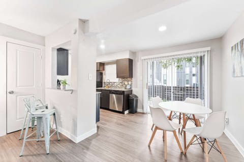 Dining room and kitchen