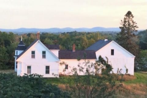 The farm sits on 5 acre field with apple orchard and blueberry bushes.