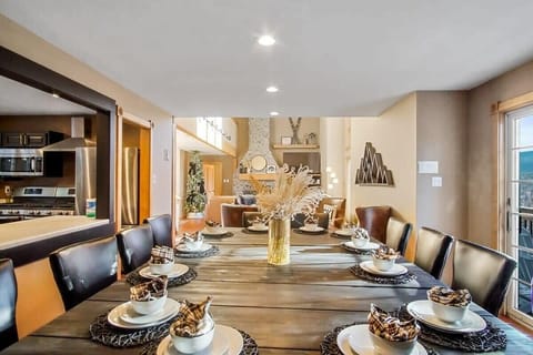 View of the dining area