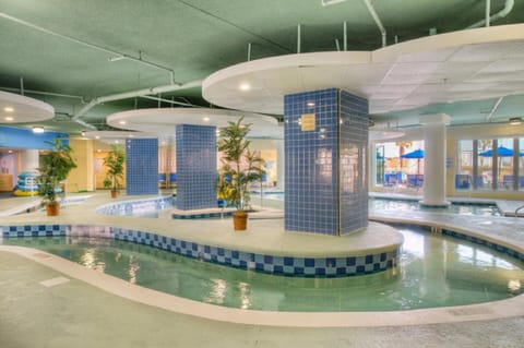 Take a break from the sun and float around the indoor lazy river for a while.