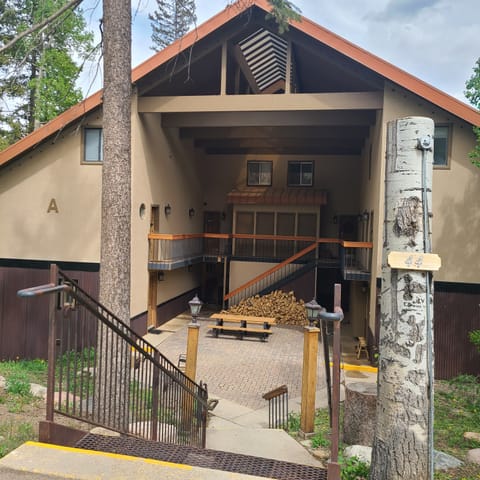 Front of Building A in late Spring.