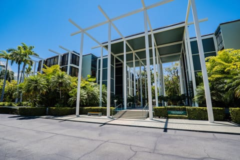 Distinctive modern architecture.