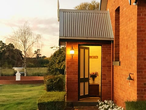 front door to cottage