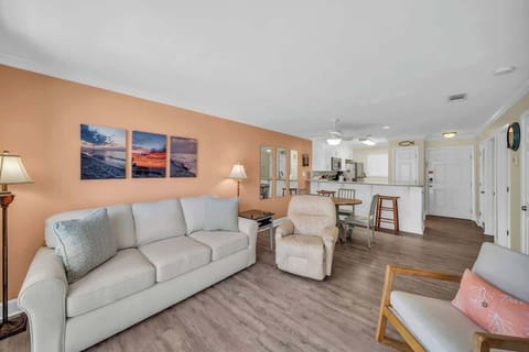 Living room has sofa sleeper