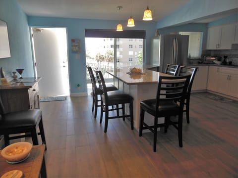 Living room view towards front of apt