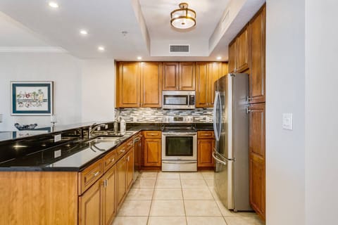 Plenty of counter space for meal preparation