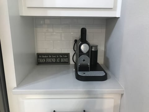 Nespresso coffee for our guests! 