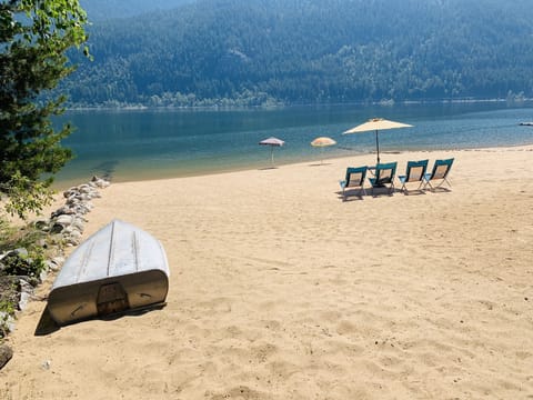 Private beach