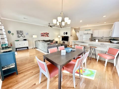 Dining room looking towards living room and kitchen