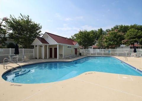 The community pool, for great recreation just steps from our front door
