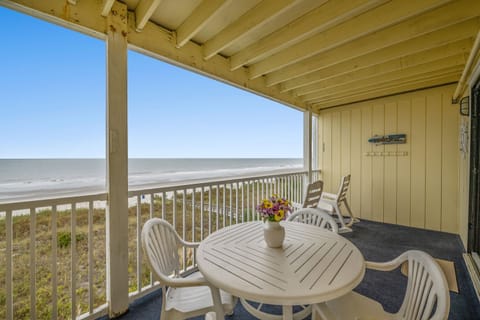 Enjoy the fabulous views of the ocean on your private oceanfront balcony.