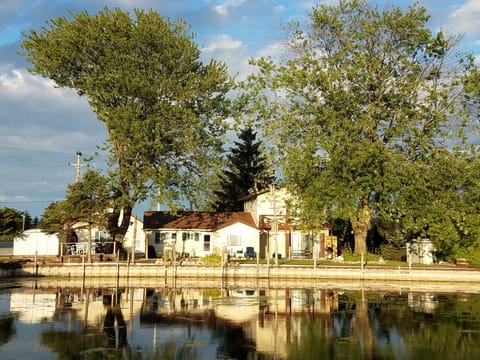 AuSable River view of Suites C,B,A.