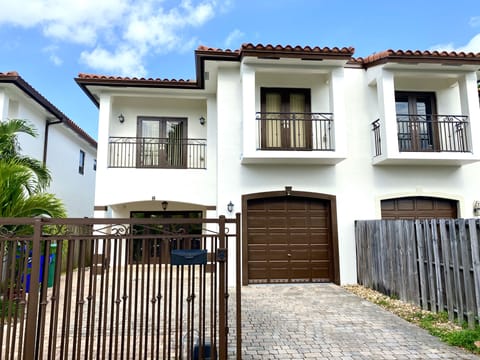 Front of house - with private gate