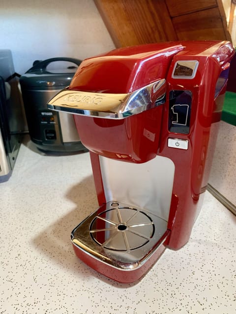 Enjoy a hot cup of joe every morning while enjoying the scenery.