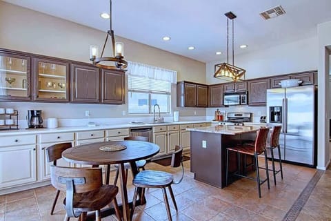 Kitchen and dining area views