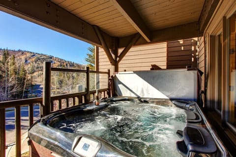 Private Hot Tub on the back patio