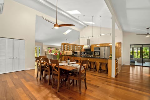 Large Dining room table with seating for eight