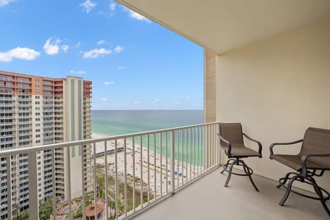 Private balcony overlooking the beautiful gulf!